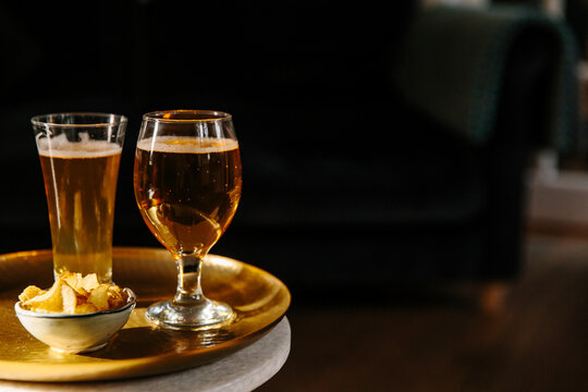 Glasses of beer