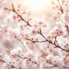 Beautiful cherry blossom sakura in spring 