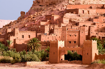 Aït Benhaddou (Arabic: آيت بن حدّو) is a historic ighrem or ksar (fortified village) along the former caravan route between the Sahara and Marrakesh in Morocco.