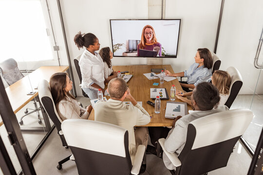 group of young entrepreneurs in a coworking office