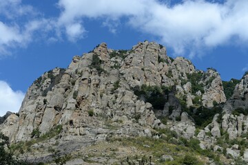 The Valley of Ghosts in the Demerdzhi tract. Crimea 