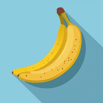 Banana Bunch Flat Illustration. Wallpaper