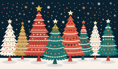 merry christmas pattern or christmas tree with red balls or christmas tree with balls or red christmas tree or christmas seamless pattern with trees or christmas seamless pattern