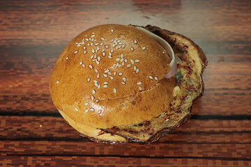 bun with sesame seeds