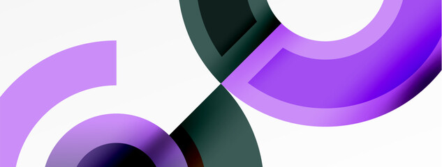 Circle geometric abstract vector background