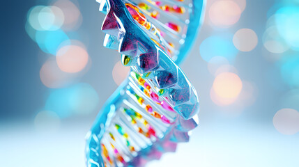 Viral DNA 3d rendering - obrazy, fototapety, plakaty