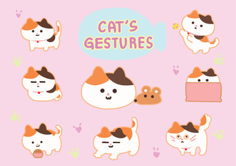 Cat's Gestures. 