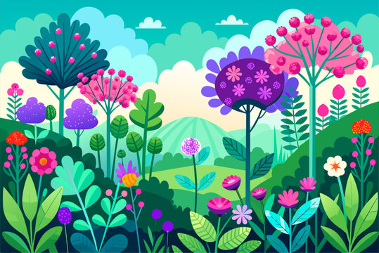 verbena flower garden background is