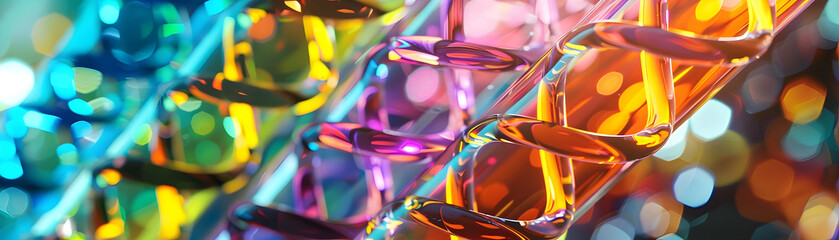 Colorful Glass Tubes - Abstract Composition Merging Science and - obrazy, fototapety, plakaty