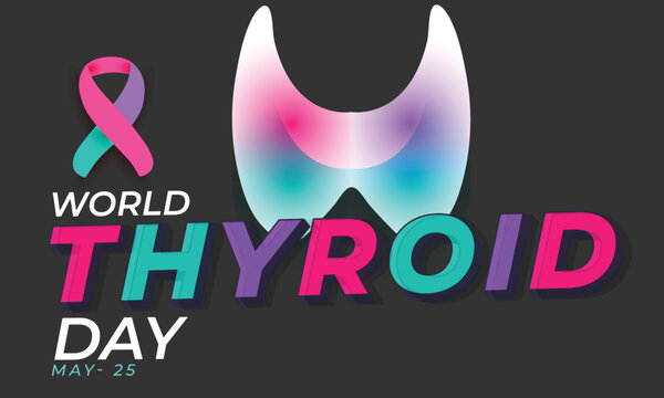 World Thyroid day. background, banner, card, poster, template. Vector illustration.