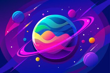 gradient galaxy background is