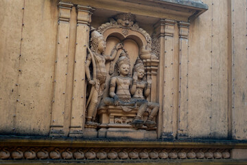 Religious Relief Statue at Kelaniya Temple