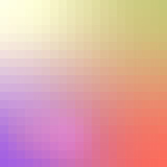 Gradient background in pixel style. Abstract colored mosaic.
