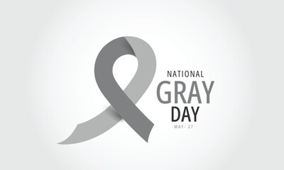 National Gray Day. background, banner, card, poster, template. Vector illustration.