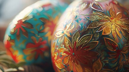 Obraz na płótnie Canvas 3d easter egg close-up 