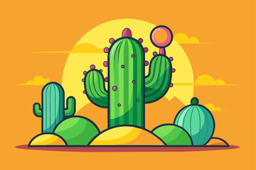 cactus background is