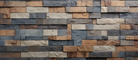 Obraz premium Outdoor wall tiles design for home wall decor with versatile pattern for various uses - .