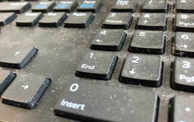 A dirty keyboard