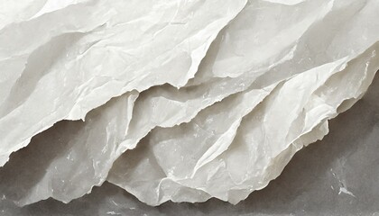 Illustration of Crumpled and wet white paper texture.
 - obrazy, fototapety, plakaty