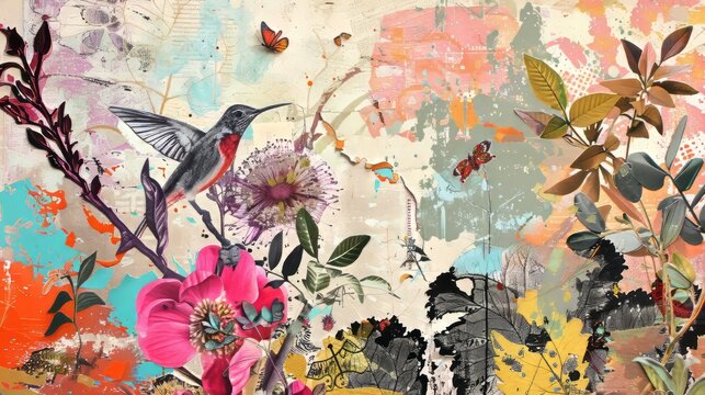 Enchanted Botanical Collage