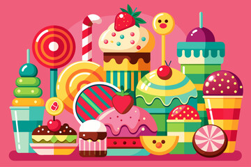 sweets background is