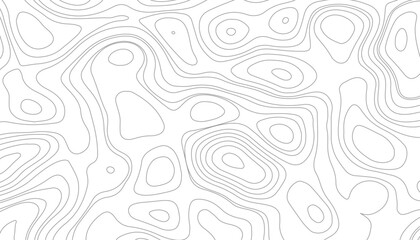 Topographic contour map. similar cartography illustration. Topographic map pattern background vector. Abstract mountain terrain map background with abstract shape line texture. - obrazy, fototapety, plakaty