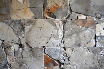 An inspiration panel, a combination of quarried stone.