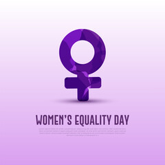National Women's Equality Day August 26 Background Vector Illustration