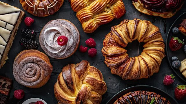 Classic Baked Bakery Pastry Delicious 
