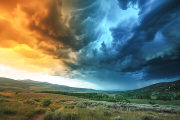 Timelapse photography showcasing changing weather patterns.