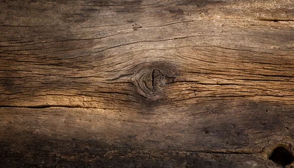 Deurstickers 木の背景、古い茶色の木のテクスチャ,Generative AI AI画像 © bigfoot