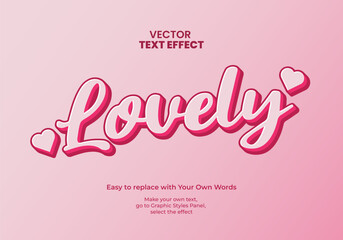 lovely 3D text effect