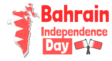 Bahrain Independence day background banner vector template