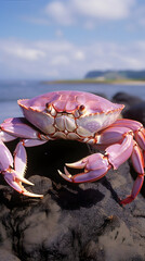 Incredible Illustrative Snapshot of a Dungeness Crab in its Marine Environment
