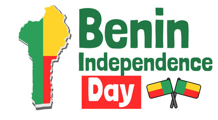 Benin Independence day banner template vector