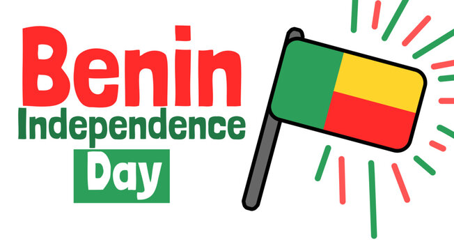 Benin Independence day banner template vector