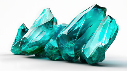 Turquoise Chunk 3d