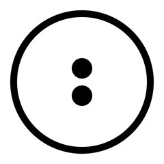icon two dots in the circle high quality black style pixel perfect