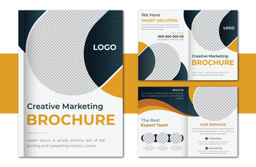 Creative modern abstract and minimalist Bi Fold Brochure Design