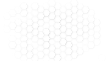 Hexagon geometric white texture, 3D paper background, honeycomb white background with shadows