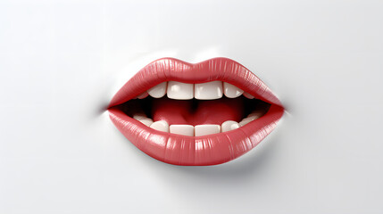 Mouth 3d rendering