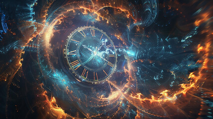 Futuristic quantum teleportation device, reflecting an imaginative and speculative interpretation of quantum mechanics