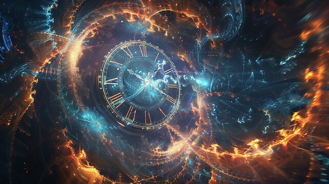 Futuristic quantum teleportation device, reflecting an imaginative and speculative interpretation of quantum mechanics