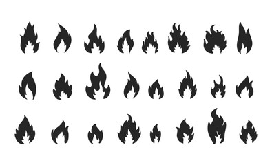 Burning fire silhouette, Fire emoji, Fire elemental power