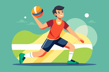 volleyball men sport background is