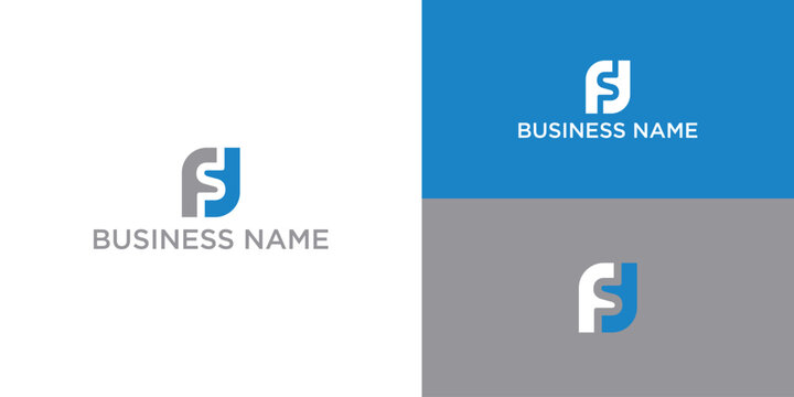 double F or F F letter vector logo