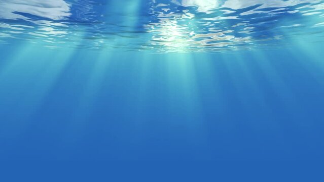 Realstic underwater in ocean. Full Hd. 4k