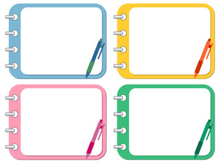 文房具　ノート　フレーム