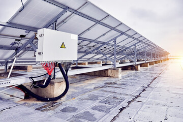 Solar power photovoltaic meter box