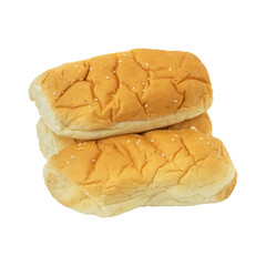 Sweet milk breads isolated on transparent background	